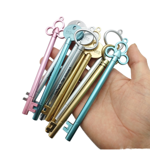 Penna Gel Creativa Retrò a Base d'Acqua a Forma di Chiave, Carina per Studio e Ufficio, Larghezza di Scrittura 0,5mm, Articolo Regalo in Plastica - Product Image 1
