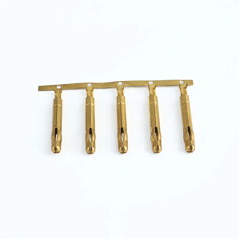 Hot Sale Bullet Type Crimp Terminal Koperen Messing Stekker Banaan Draad Connector Accessoires Medische Elektrische Toepassingen