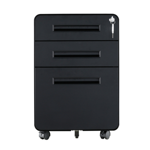 Desk Cabinet Office Equipment Mobile 3 Drawer File Cabinet Under Desk Drawer Storage Mobile Pedestal Metal Office Furniture Modern 25 Days