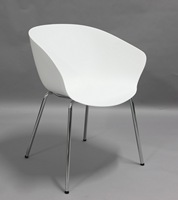 Meubles de contrat professionnels assortis à la chaise de conférence moderne en plastique chromé à 4 pieds