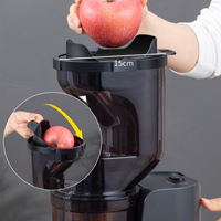Directo de fábrica, venta al por mayor, prensa en frío eléctrica para el hogar, exprimidor lento, máquina extractora automática de jugo lento de frutas