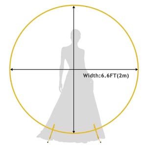 Arco Rotondo in Metallo per Palloncini da Esterno, Kit per Sfondo Floreale, Decorazione per Feste di Compleanno ed <span class=keywords><strong>Eventi</strong></span> Nuziali - Product Image 5