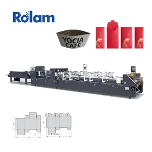 Folding Gluing Machine For Cardboard Carton Box Automatic Pre-fold Double/Single Sides Glue Paper Box Folder Gluer