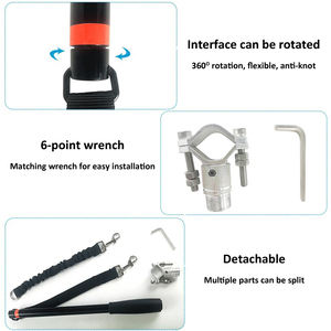 Di Sicurezza In Acciaio Inox Mani Gratuito di Biciclette A Scomparsa Bungee Bicicletta Cane di Piombo Guinzaglio Per I Cani Da Compagnia di Esercizio All'aperto - Product Image 2