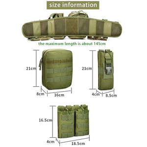 Conjunto de cintura táctica al aire libre, cinturón de caza desmontable resistente al desgaste, MOLLE camuflaje Oxford tela impermeable CS cinturón de entrenamiento - Product Image 4