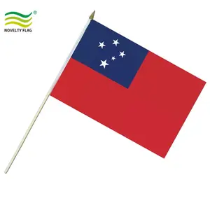 Samoa el sopa bayrakları Samoa küçük el sallayarak sopa bayrağı