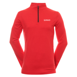 Sweat-shirt de golf personnalisé à col zippé, respirant, anti-humidité, séchage rapide, manches longues - Product Image 4