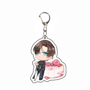 Lágrimas de Themis Cute Cake Series Sleep Under Cover Shape Luke Artem Vyn <span class=keywords><strong>Marius</strong></span> Llavero Base de joyería Soportes Llavero Fans Regalos - Product Image 5