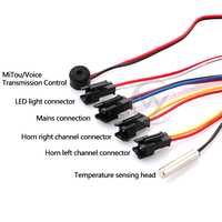 Miroir intelligent à trois couleurs à quatre boutons avec interrupteur tactile 12V 5A 60W connexion Bluetooth pour téléphone portable interrupteur à capteur tactile avec miroir
