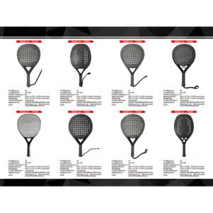 Racchette da Padel Professionali Weienjie OEM di Alta Qualità Personalizzabili in Fibra di Carbonio Durevoli Leggere con Anima a Nido d'Ape in PP da 38MM - Product Image 6