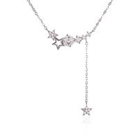 Le collier Moissanite en argent sterling S925 éblouissant est un luxe haut de gamme, léger, polyvalent, simple et de niche