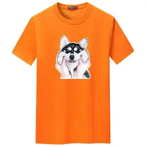 Animal Dog Print T Shirt For Men Summer Fashion O-neck Short Sleeve Funny Tshirt Streetwear Hip Hop Cartoon Print Tee Top