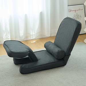 Sofá Tatami Reclinable Gris Oscuro Plegable con Soporte Lumbar para Uso en Interiores y Exteriores - Product Image 6