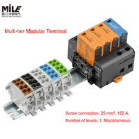 Bloc de jonction à vis traversante Weidmuller SAKDU 2.5N 1485790000 avec section transversale nominale de 2,5 mm²
