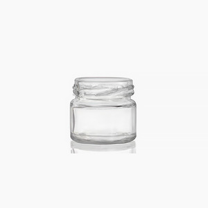Vente en gros de contenants à gâteau en verre vides, petits, mini, portables, bon marché, avec étiquette personnalisée Newray, 25 ml, 1 oz, couvercles en métal, logo personnalisé, voyage, nourriture - Product Image 2