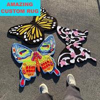 Bestseller: Lustige Handgeknüpfte Teppiche aus Acryl mit Hochflor, Cartoon-Design, Maßgefertigt und Gestanzt