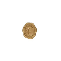 Cire à cacheter de luxe avec logo gaufré, autocollants en cire adhésifs style vintage avec motif floral pour cérémonies de mariage