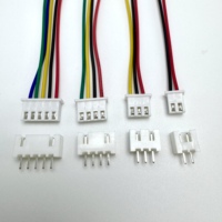 Kit Konektor Kabel JST PH2.0mm XH2.54mm Pria Wanita Kustom 2/3/4/5/6 Pin Terminal Steker Kabel Ekstensi Soket 26AWG untuk Mobil