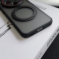 Coques de téléphone portable pour OPPO Find X8 Pro, avec support magnétique, transparentes, noires mates, protection intégrale, antichoc, anti-chute