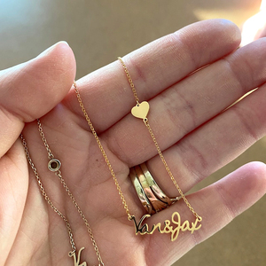 Collar de plata de ley 925 con Zirconia, joyería con nombre personalizado, chapado en oro de 18 quilates - Product Image 3