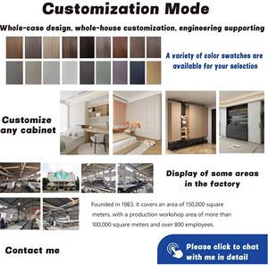 Vestiaire moderne de style américain Meuble de chambre à coucher Garde-robe haut de gamme personnalisée pour la protection de l'environnement Espace de rangement pour les appartements - Product Image 3