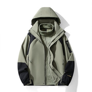 Veste trois-en-un, manteau deux pièces, hiver 2025, pour les amoureux de la neige, possibilité de retirer les capuchons, imperméable et coupe-vent, confortable pour l'extérieur - Product Image 1