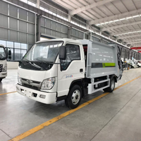 Camion compacteur de déchets Foton 4x2, 5,8 m³, diesel, pour la collecte des déchets résidentiels