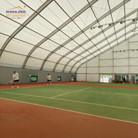 Tentes de sport à structure stable en aluminium Tente d'ombrage imperméable en PVC Tente de couverture de court de tennis personnalisée pour compétition professionnelle