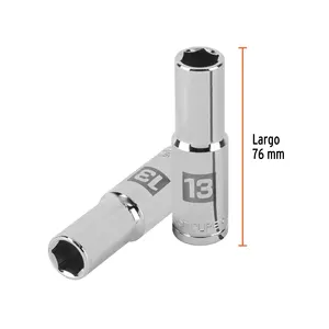 BOX 6 Douille longue de 13 mm, 6 points, entraînement 1/2 po, TRUPER - Product Image 3