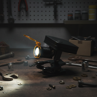 Lampe frontale dentaire LED portable 3W sans fil, luminosité réglable, design à clipser, intensité >15000-30000 Lux, autonomie >2 heures