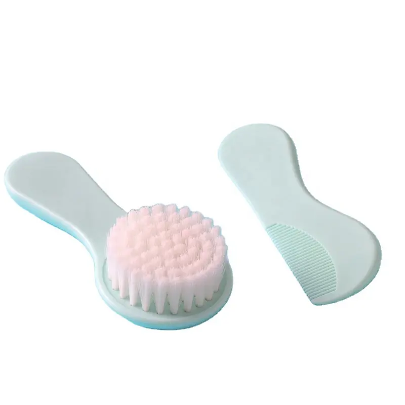 Plastic ABS high quality baby hair brush and comb set