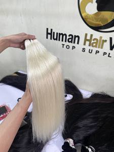 Tissage en lot brésilien à cuticules alignées en vison, 613 cheveux vierges, Extensions de cheveux lisses, Grade 12A, 100% cheveux humains - Product Image 6