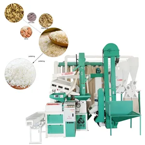Saatte 1200kg yüksek kapasiteli Mini komple pirinç değirmeni en iyi Mini pirinç freze hattı kombine pirinç makinesi fiyatları