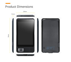 HF-FP07 7 인치 <span class=keywords><strong>SMS</strong></span> 기능 NFC ID 스캐너 시간 출석 태블릿 <span class=keywords><strong>RFID</strong></span> 스캐너 생체 인식 견고한 태블릿 안드로이드 교육용 - Product Image 6