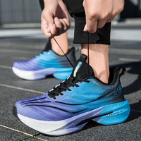 Chaussures de sport décontractées de haute qualité, légères, respirantes, en maille, multicolores, avec plaque en carbone, pour la course à pied