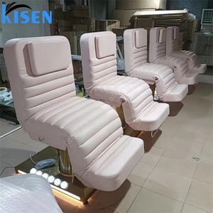Kisen Good Korean Gold Cylinder Base Facial Cosmetic Beauty Salon Eyelash <b>Bed</b> 3 Motor Automatic Electric Massage Tables and <b>Bed</b> - Product Image 3