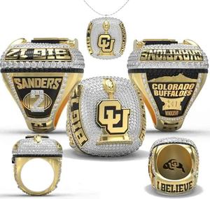 Champions personnalisés en alliage d'or rose sertis de cristaux et de strass pour football, basketball, baseball, volleyball, softball - Product Image 2