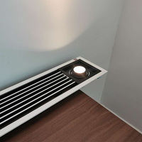 Offre Spéciale grande ventilation climatisation automatique évents de plafond linéaire en aluminium diffuseur d'air avec lumière