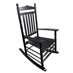 DB Adult <b>Rocking</b> <b>Chair</b> for Balcony & Porch Black Color - Product Image 2
