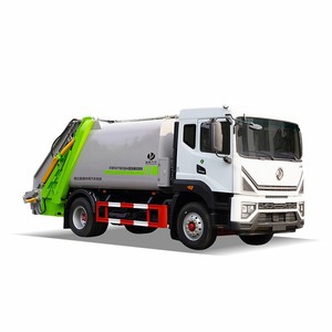 Camion compacteur de déchets de grande capacité Dongfeng 4X2 12/15m³ de qualité supérieure pour l'élimination des déchets commerciaux - Product Image 1
