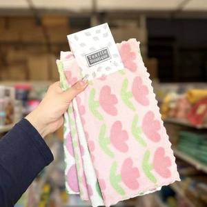 Kitchen Dishcloth Thickened Printed Coral Fleece Oil Removing Non Stick Lint Resistant Easy Clean Rectangle For Pots And Pans - Product Image 4