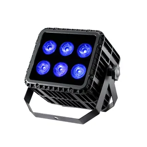 Waterdichte licht 6pcs 6in1 Telefoon WIFI + 2.4G WDMX + IRC batterij aangedreven draadloze dmx led Par licht IP65 draadloze Dmx Uplight