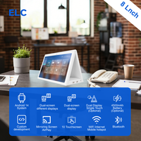 Tablette numérique OEM à double écran, blanc et noir, pour affichage de réception de bureau gouvernemental, écran tactile 10 points