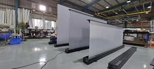 Écran de projection ALR <span class=keywords><strong>motorisé</strong></span> avec télécommande, écran de projection <span class=keywords><strong>motorisé</strong></span> au sol, tension de tension 100 pouces 16:9, vidéo de film intérieure, maison - Product Image 2