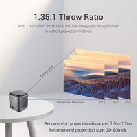 Hotack Grande Promotion Projecteur Intelligent Android DLP Full HD Cube Portable Home Cinéma 4K pour Téléphone Mobile Mini Projecteur LED
