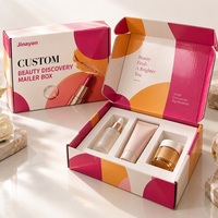 Boîte d'expédition personnalisée en carton ondulé E Flute pour la beauté, emballage cadeau cosmétique imprimé