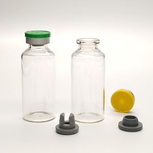 سدادة مطاطية وقارورة زجاجية معقمة 10 ، 20 ، 30 مع غطاء زجاجة - Product Image 2