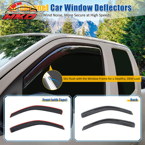 Déflecteurs de vitres encastrés pour Nissan Frontier 05-21 King Cab, protection contre la pluie - Product Image 2