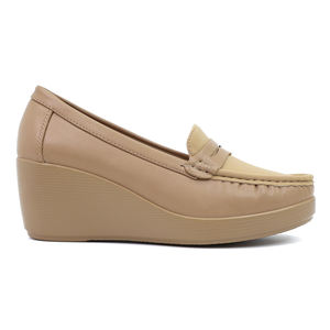 Mocasines de alta calidad OEM ODM llegadas, diseño de mocasines, <span class=keywords><strong>calzado</strong></span> de punta redonda para mujer, zapatos de mujer de fondo grueso, zapatos de tacón para mujer - Product Image 4