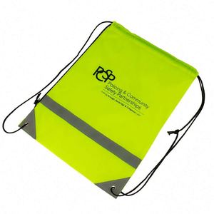 ถุงเชือกสะท้อนแสงแบบใช้ซ้ำได้ทำจากไนลอน - Product Image 5